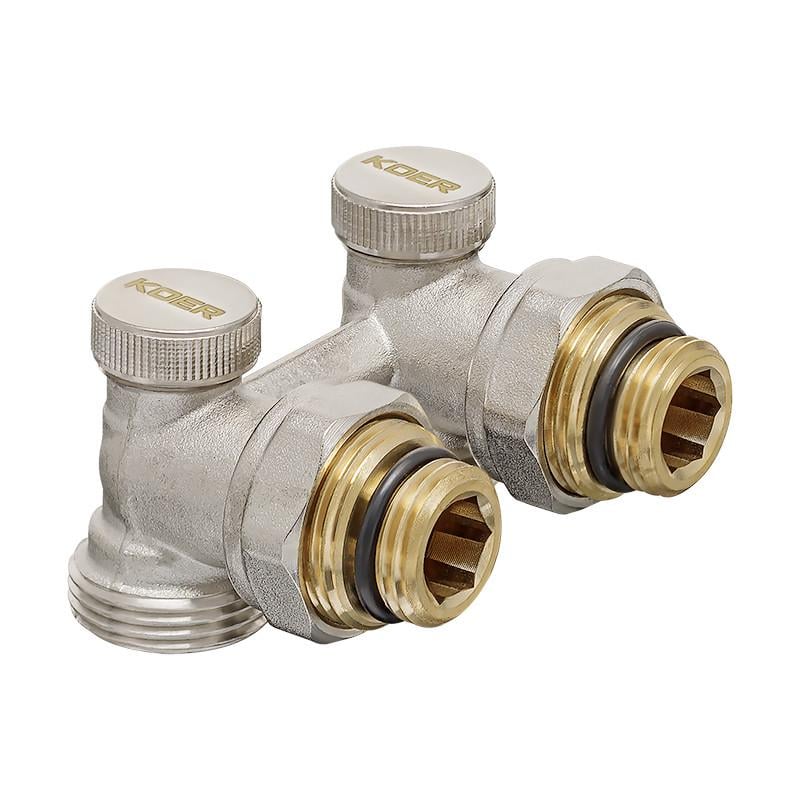 Комплект для нижньої підключенням радіатора KOER SET-21 кутовий з термоголовкою ЗЗ 1/2"x3/4" (KR3173) - фото 4 Комплект для нижньої підключенням радіатора KOER SET-21 кутовий з термоголовкою ЗЗ 1/2"x3/4" (KR3173) - фото 4