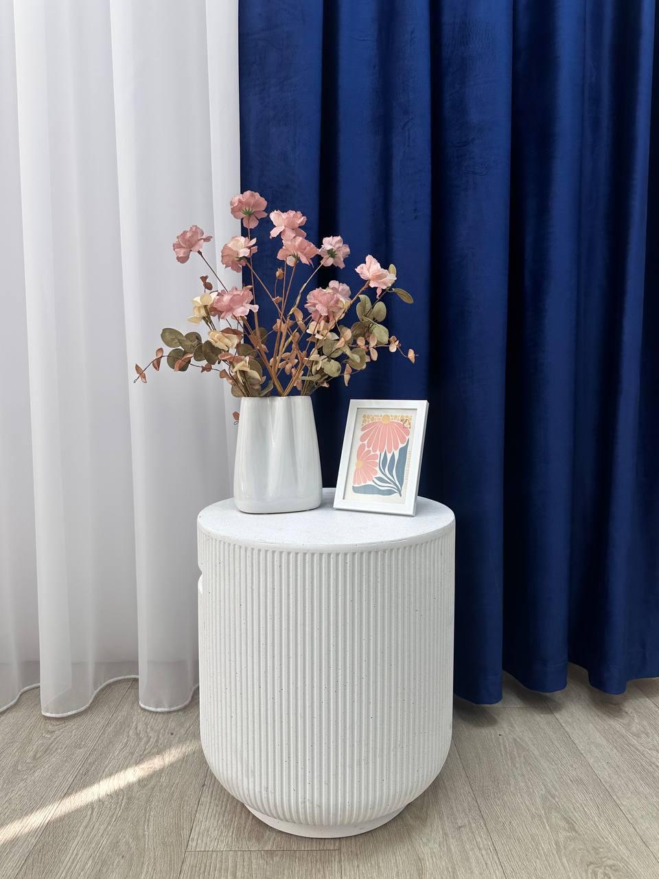 Штора велюрова на тасьмі 6 см 300х280 см Темно-синій (6319-N110-Т43) - фото 4 Штора велюрова на тасьмі 6 см 300х280 см Темно-синій (6319-N110-Т43) - фото 4