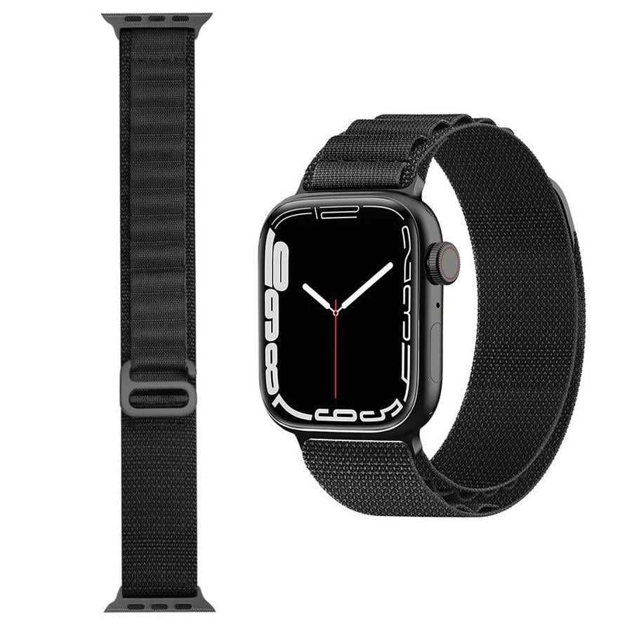 Ремінець нейлоновий до годинника SmartX Ultra/Apple Watch Ocean Band 42/44/45/49 мм Чорний (UR160B) - фото 2