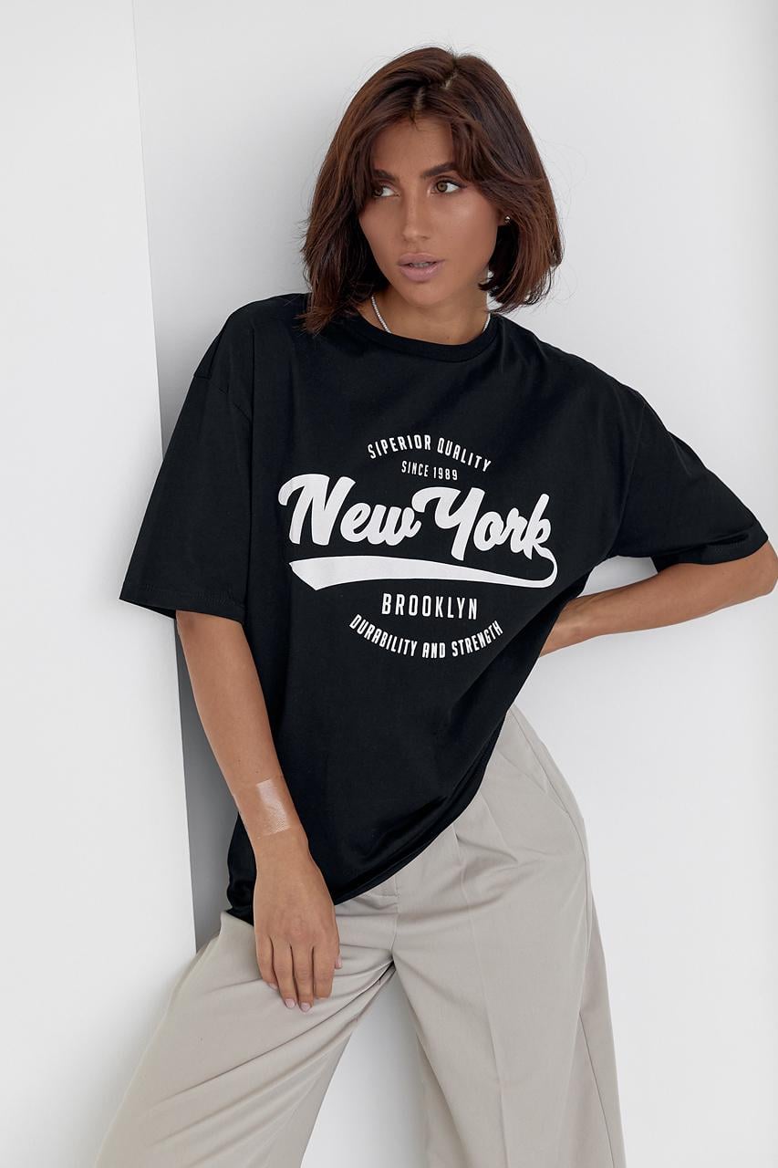 Футболка трикотажная "New York" M Черный (11909093)