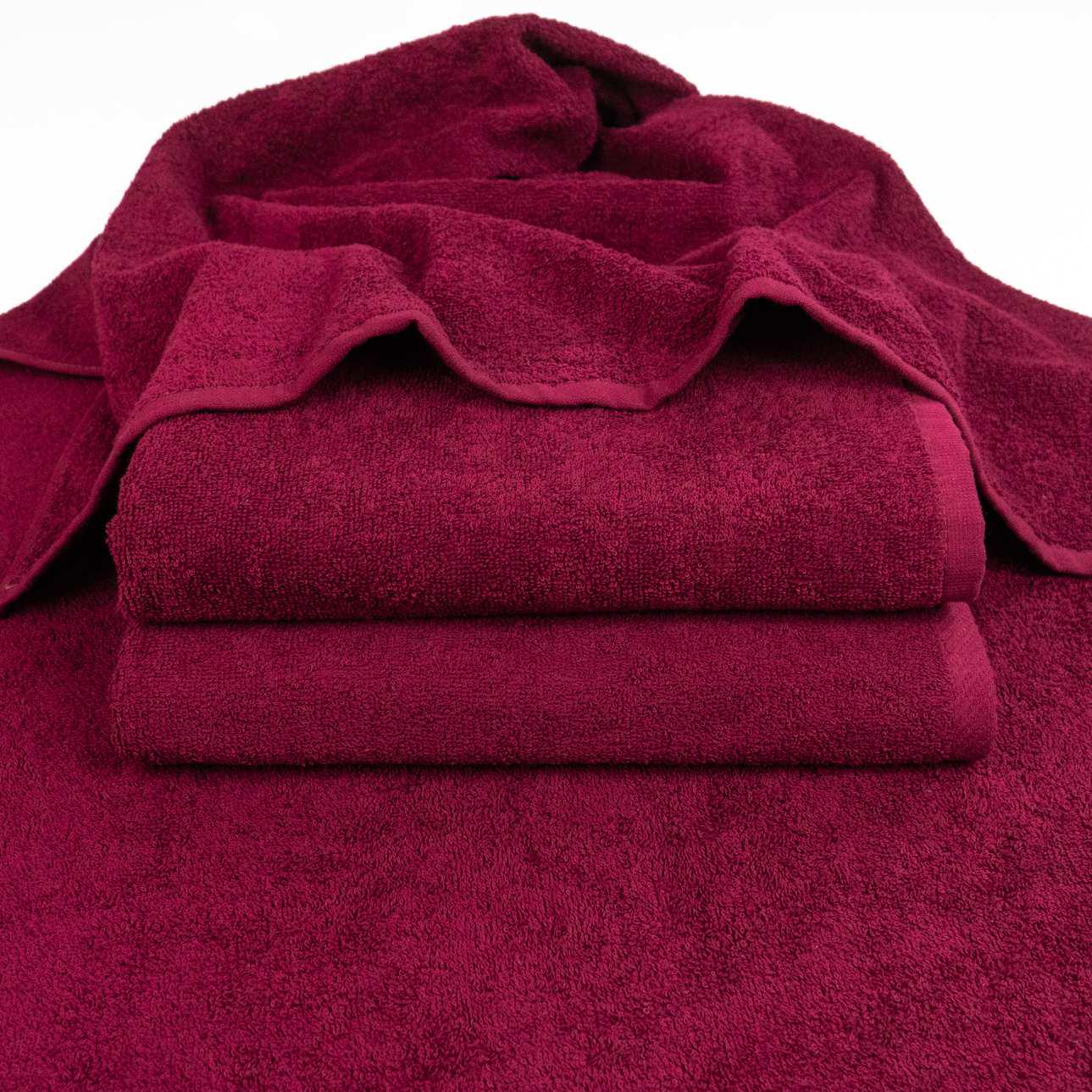 Набір рушників махрових GM Textile 50х90 см/70х140 см 2 шт. Бордовий (400k140i90-bordo) - фото 3