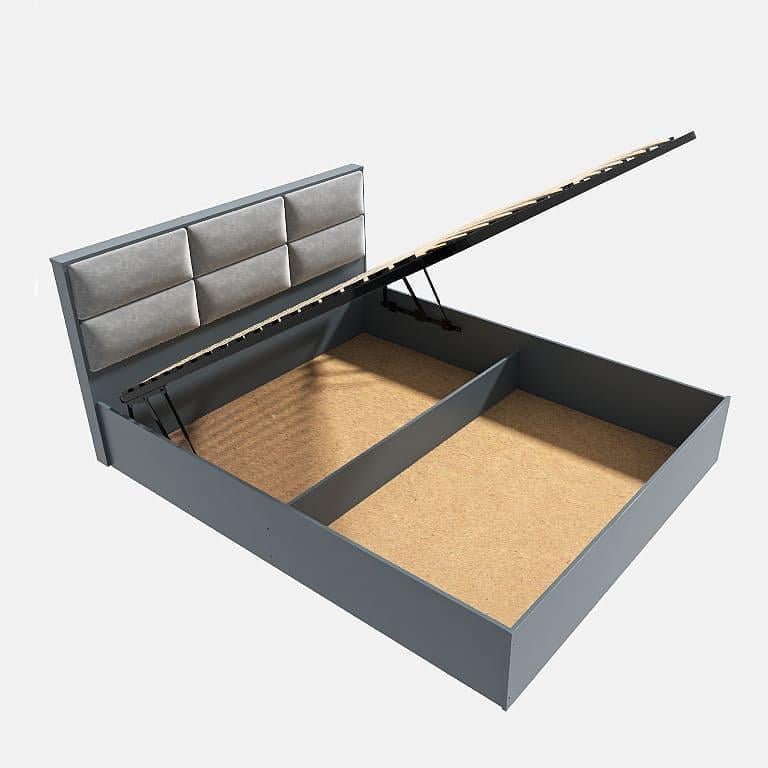 Кровать Эверест Лайт-1400 ламели/подъемный механизм 140x200 см Графитовый (ЕВ20615)