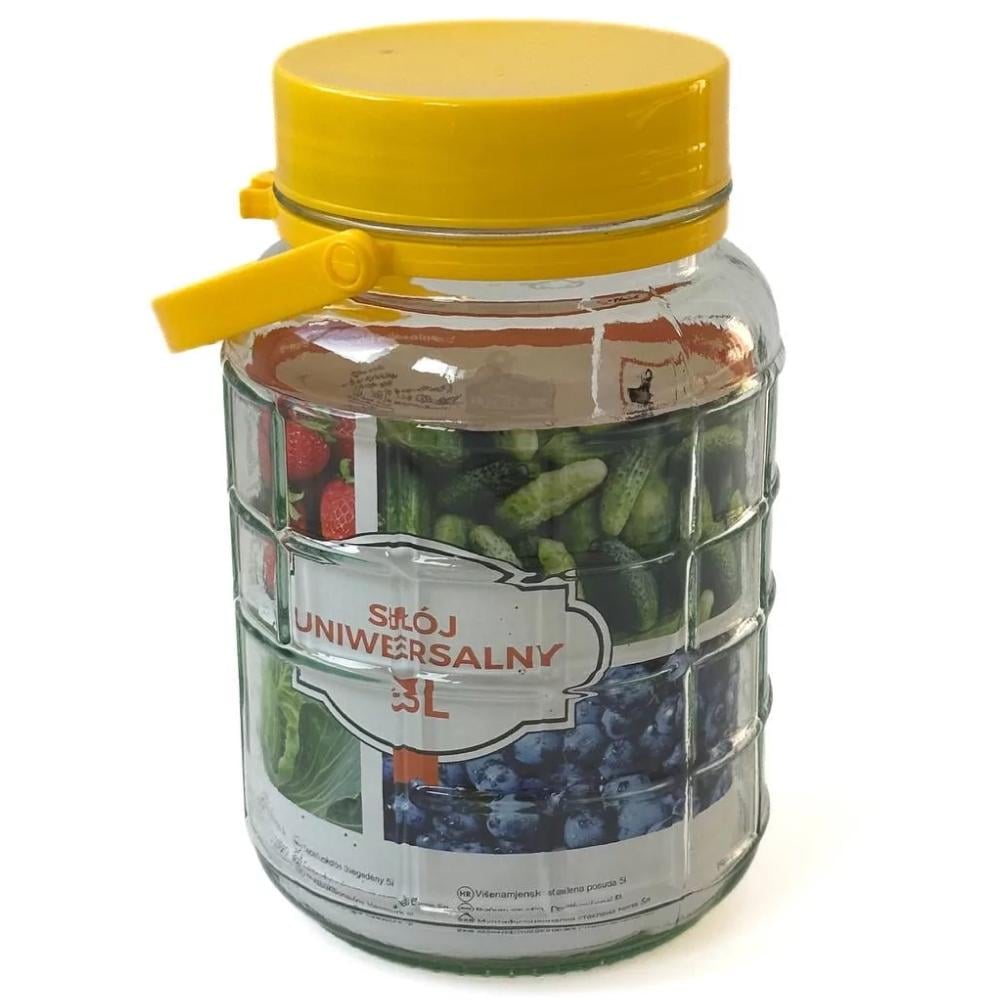 Банка стеклянная с крышкой 3л (26137024)