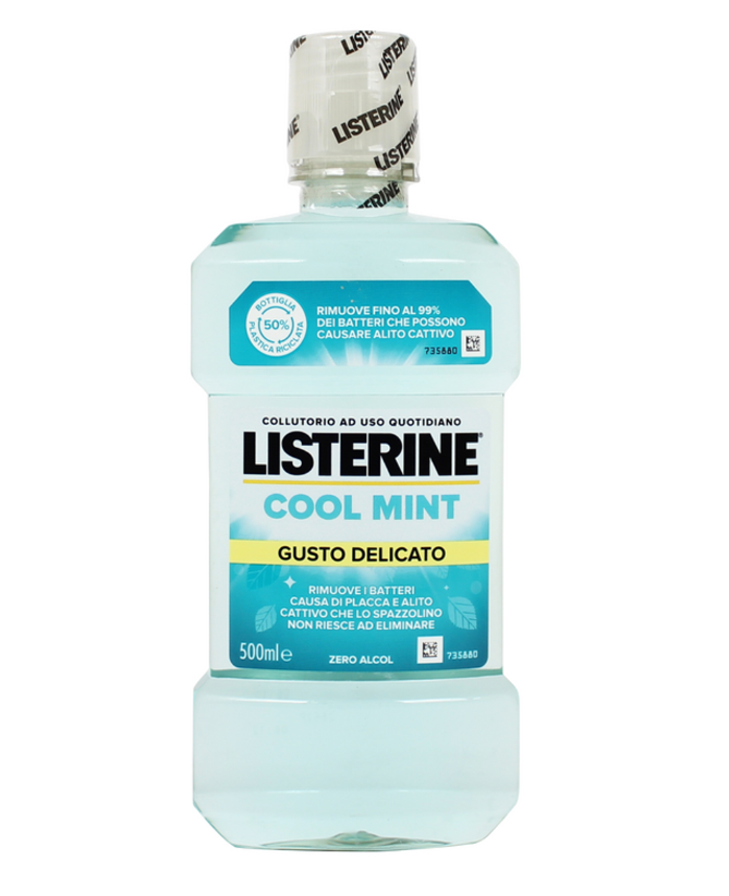 Ополіскувач для ротової порожнини Listerine Cool Mint Делікатне очищення 500 мл (3574660650044)