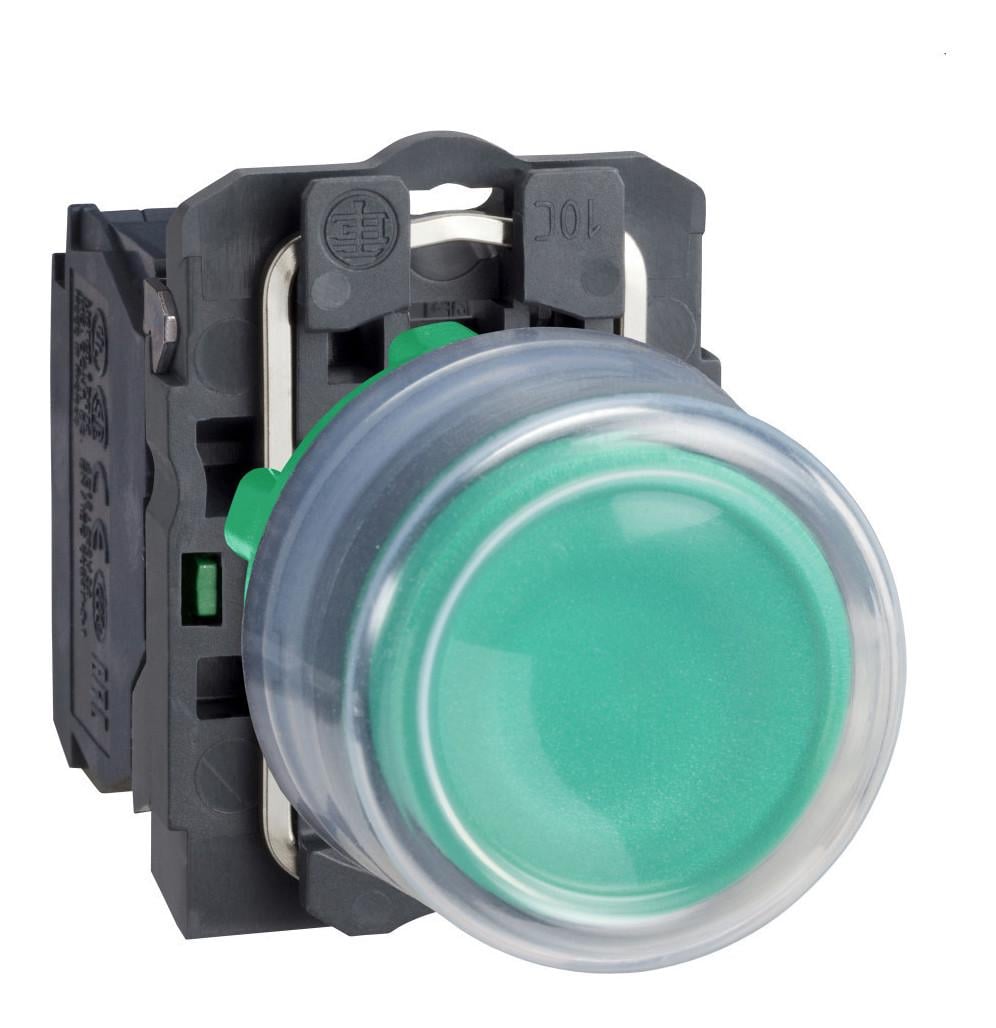 Кнопка управления Schneider Electric Harmony XB5 1NO 22 мм с колпачком Зеленый (XB5AP31)