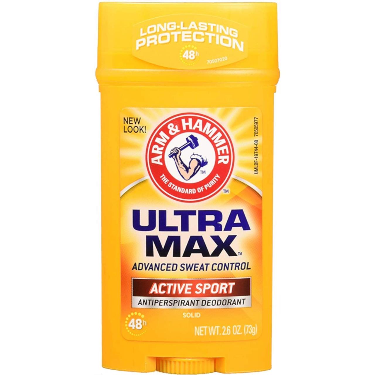 Дезодорант твердий Arm&Hammer Ultra Max Antiperspirant & Deodorant Active Sport 73 г (033200197447)