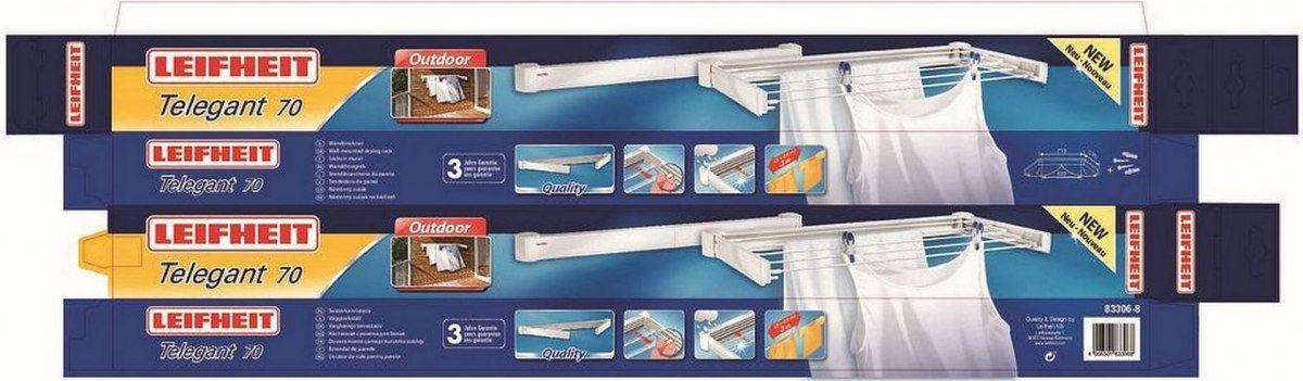 Сушарка для білизни настінна Leifheit Telegant 30 Protect 83306 (187914) - фото 2 Сушарка для білизни настінна Leifheit Telegant 30 Protect 83306 (187914) - фото 2