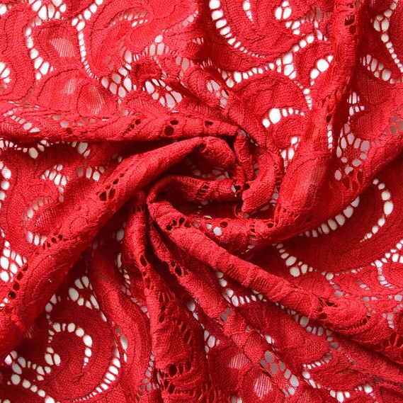 Ткань гипюр IDEIA Anna-maria 1,4 м Багряный (2200004120324)