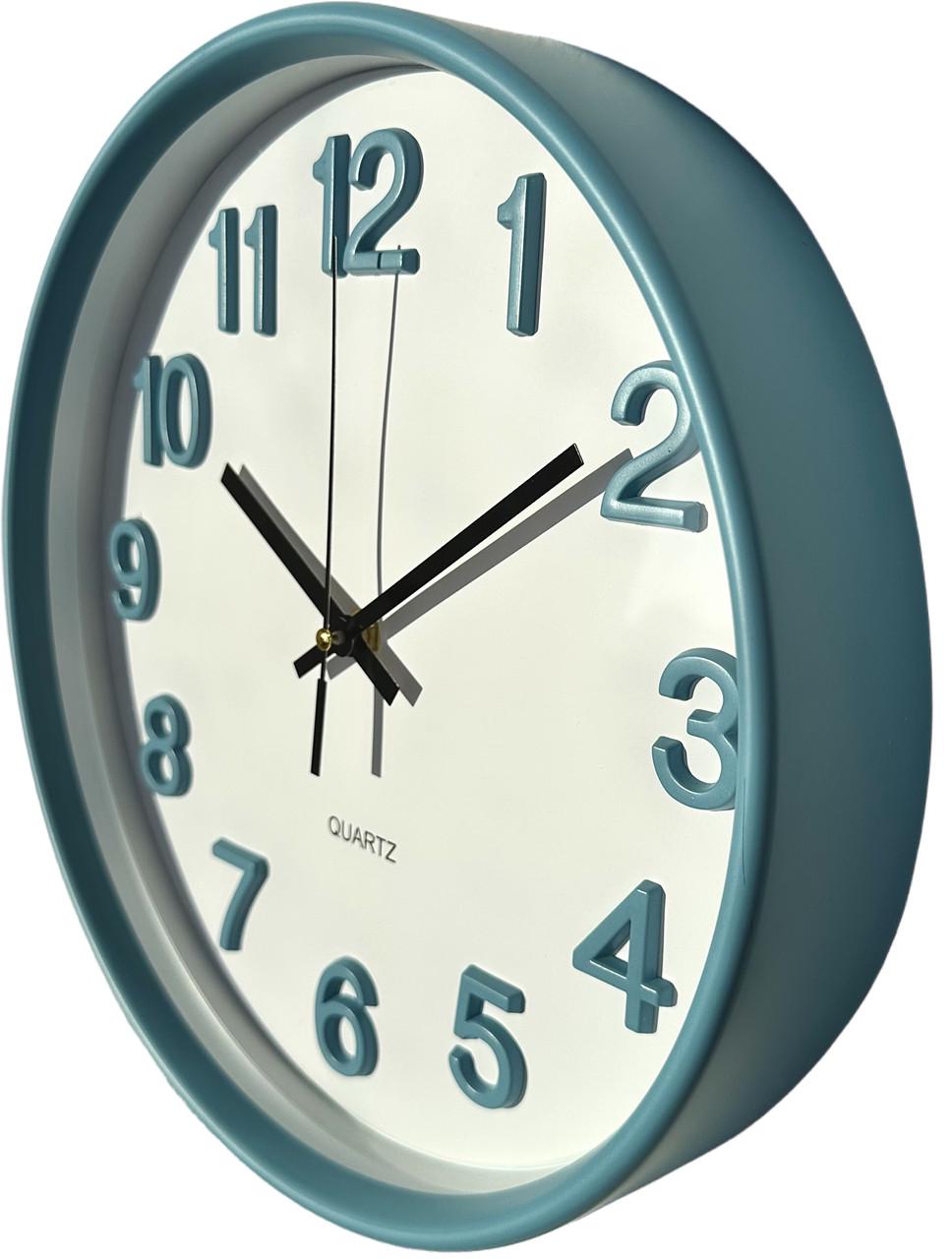 Годинник настінний безшумний Quartz OH-252-Sky 30 см Блакитний (2764179390) - фото 1 Годинник настінний безшумний Quartz OH-252-Sky 30 см Блакитний (2764179390) - фото 1