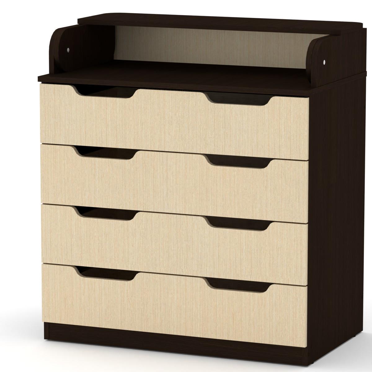 Комод с пеленатором МеблиКо 85х510х93 см Венге (k-1102-2) - фото 2 Комод с пеленатором МеблиКо 85х510х93 см Венге (k-1102-2) - фото 2