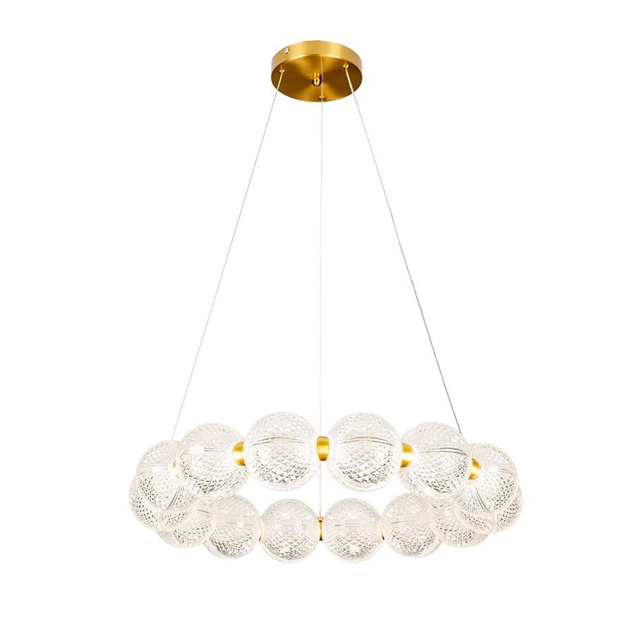 Люстра підвісна світлодіодна кільце Levistella 7841030-15 led AB Бронза (600)