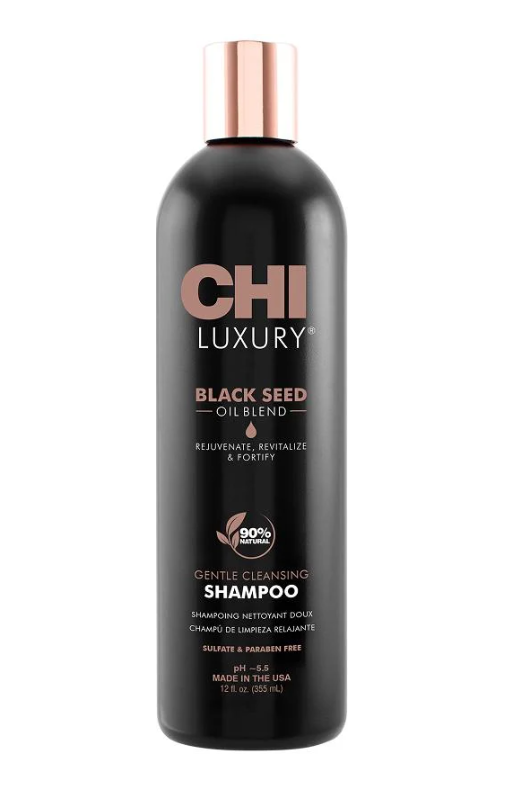 Шампунь делікатного очищення CHI Luxury Black Seed Oil з олією чорного кмину для відновлення та блиску волосся 355 мл (46462)