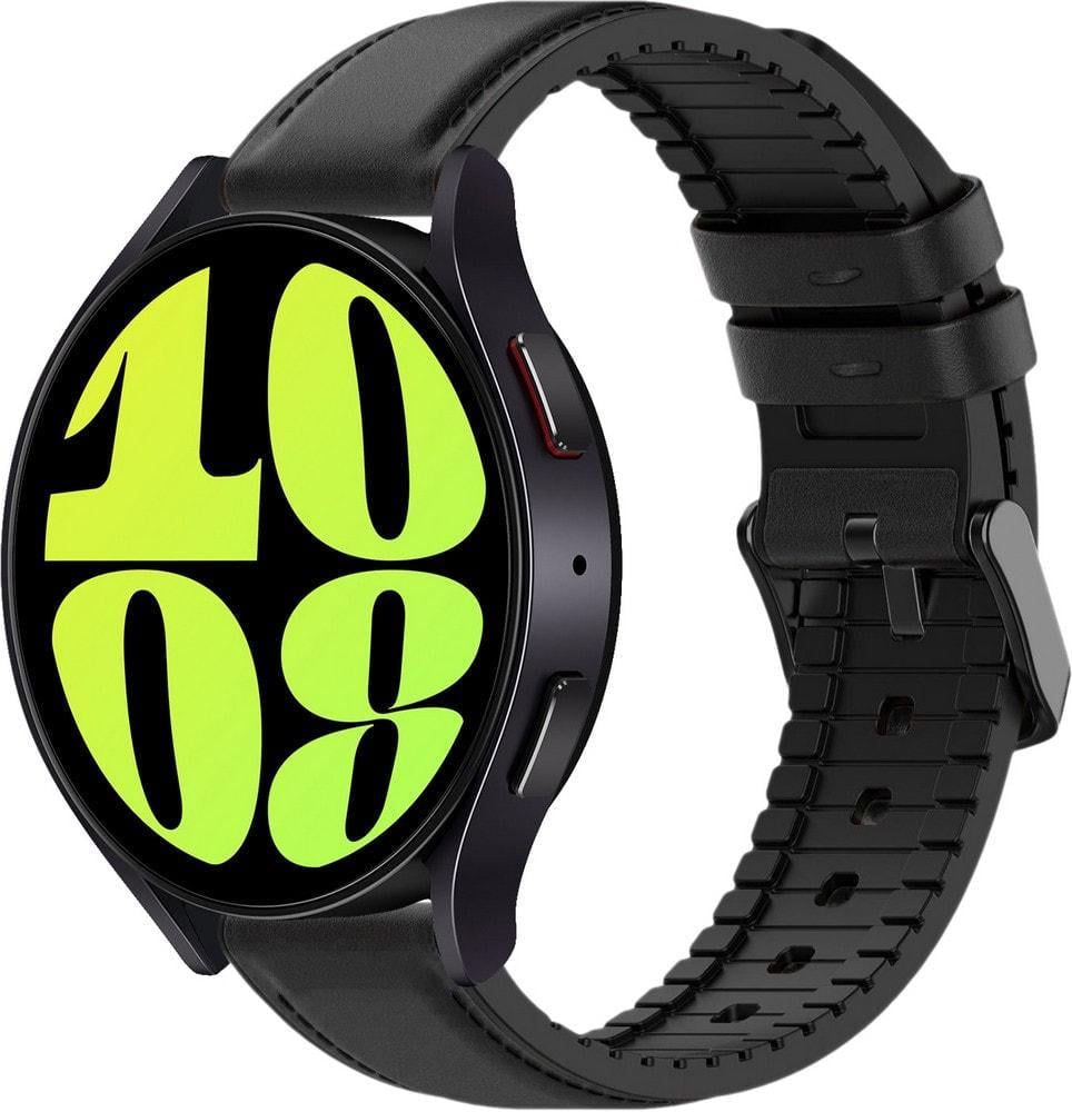 Ремешок кожаный Tamyx для Galaxy Watch 6 44 мм Black (37594-2B) Ремешок кожаный Tamyx для Galaxy Watch 6 44 мм Black (37594-2B)