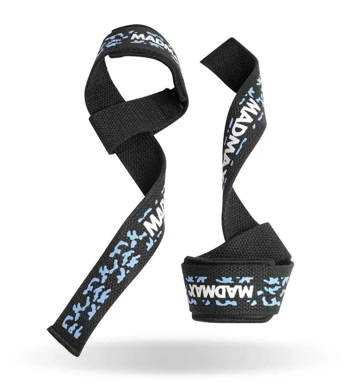 Ламки для тяги MadMax Camo Power Wrist Straps Camo/Light Blue (62-68-MFA-275-BLU-U)