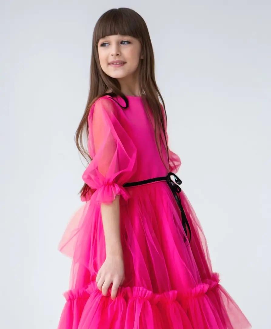 Платье праздничное для девочки 104 см Розовый (2229147818)