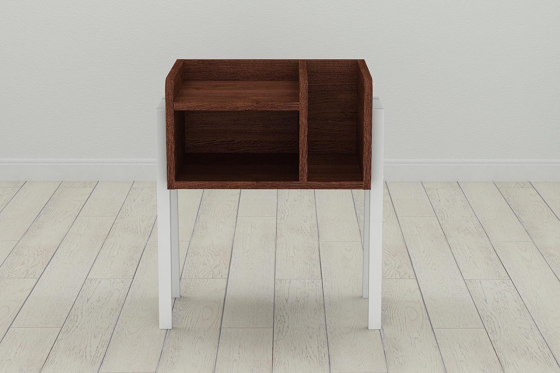 Тумба модульная Ferrum-decor Амели металл/ДСП 16 мм 540x450x320 мм Белый/Венге (FRD-105498)