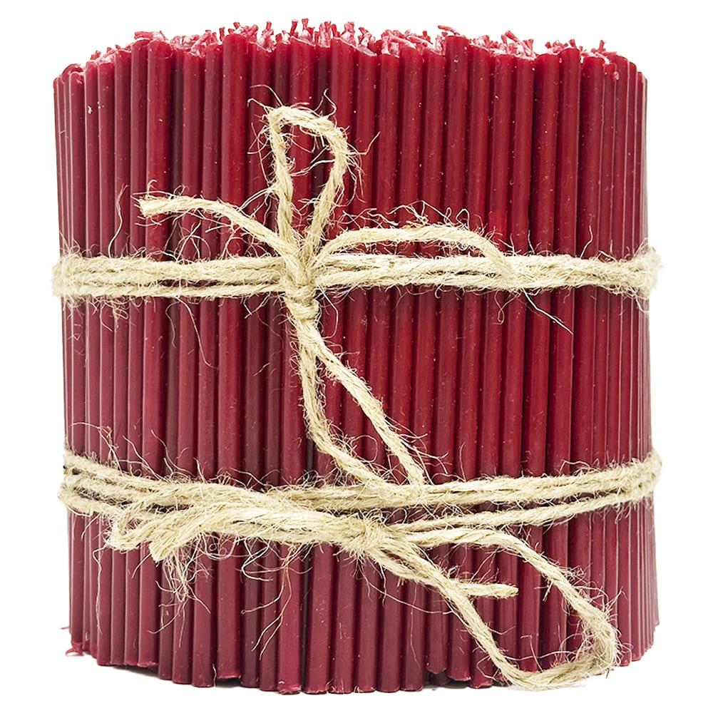 Свічки церковні парафінові №120 2 кг 14 см 600 шт. Червоний (120пк2)