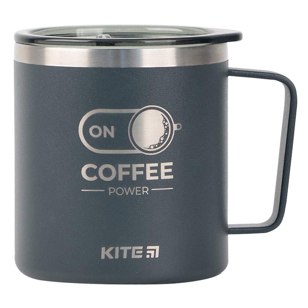 Термокружка Kite 400 мл Графітовий (K22-379-01) - фото 2 Термокружка Kite 400 мл Графітовий (K22-379-01) - фото 2