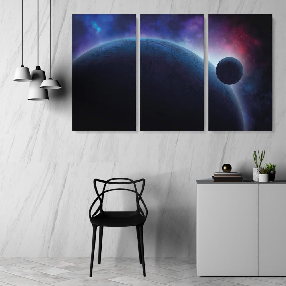 Картина модульна Malevich Store Universe з трьох частин 126x80 см (MK311628) - фото 4