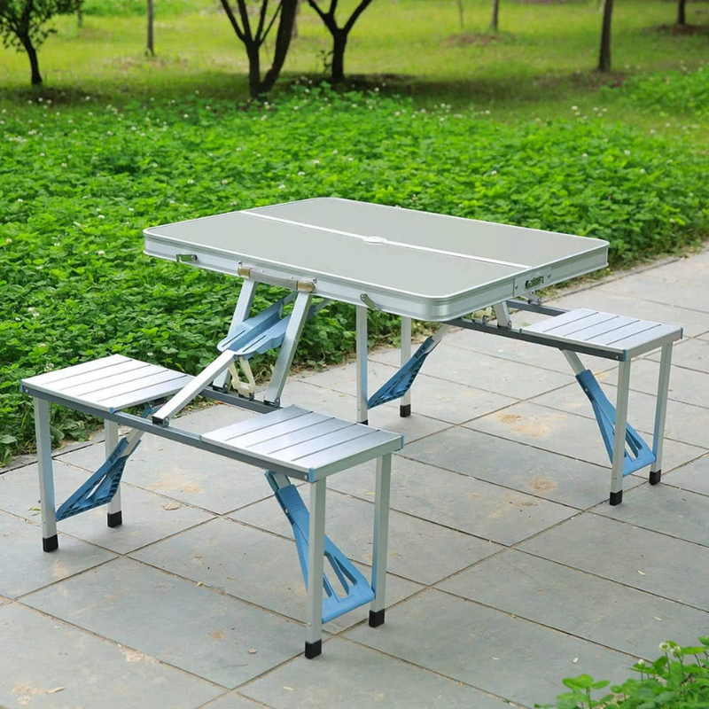 Стол для пикника складной алюминиевый Picnic Table со стульями
