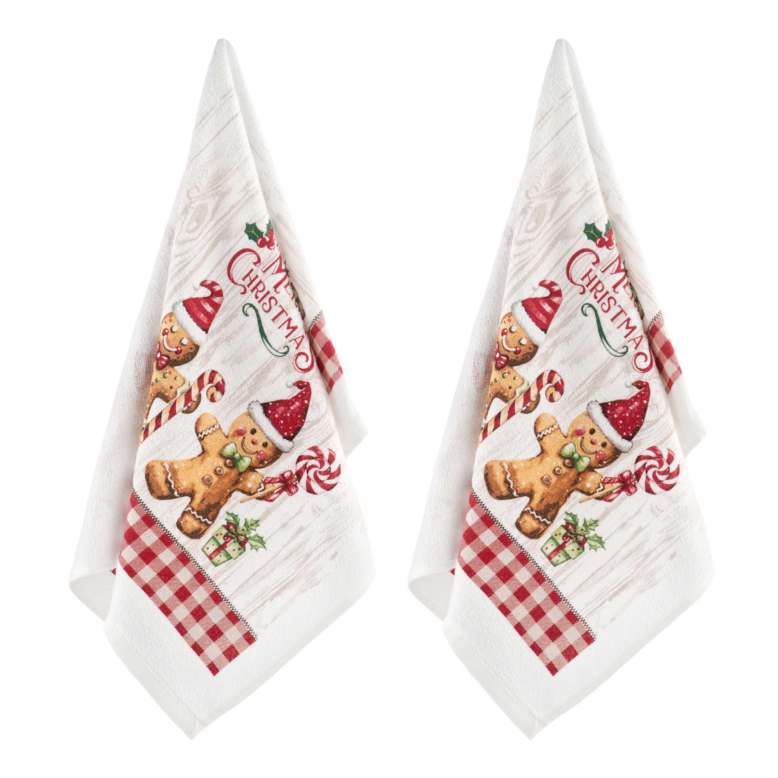 Набор полотенец для кухни Ardesto Christmas Gingerbread 38х63 см 2 шт. (ART3863HGB)