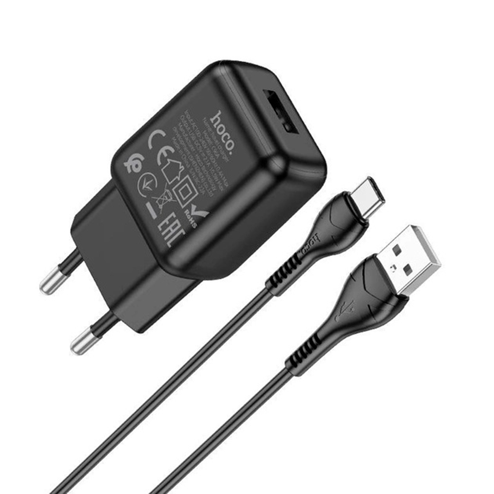 Набор зарядных устройств Hoco C96A 110-240V USB 2,1A Type-C 1 м (26441820)