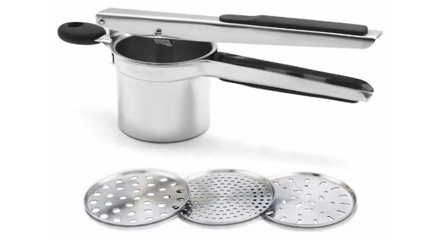 Пресс-машина для кухни Potato Ricer набор с дисками из нержавеющей стали - фото 1