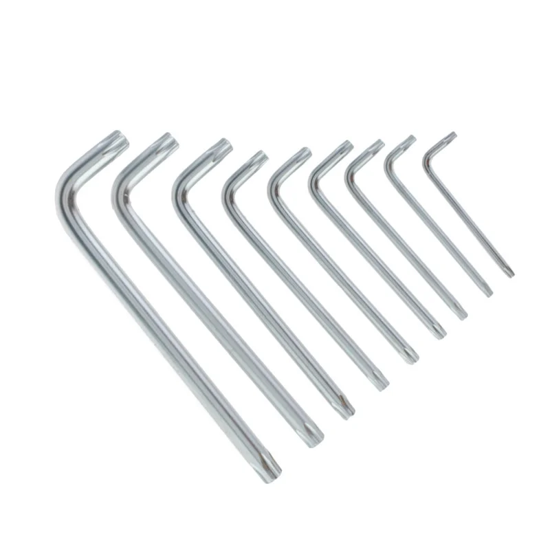 Набір шестигранних TORX ключів Polax Г-подібних 9 предметів Т10-Т50 Cr-V (25-007) - фото 5 Набір шестигранних TORX ключів Polax Г-подібних 9 предметів Т10-Т50 Cr-V (25-007) - фото 5