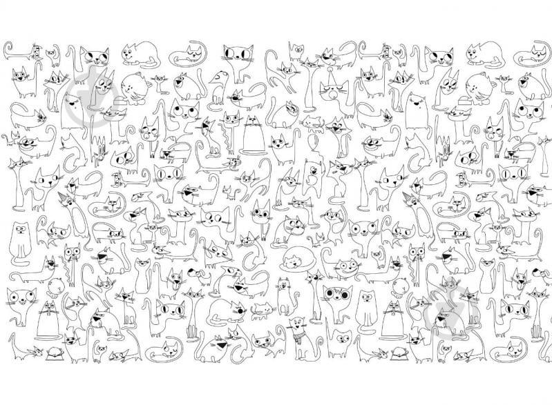 Обои - раскраски Pasportu Веселые коты 60х100см 201-198488
