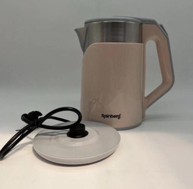 Электрочайник дисковый Rainberg RB-2228 сетевой Розовый (0039) - фото 2