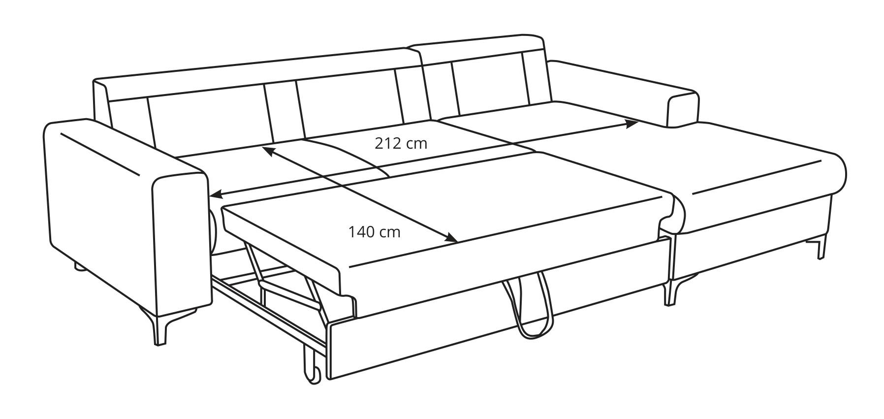 Диван угловой Perfect Home Аlta из натурального дерева/ДСП/ткани Pegasus 72 Голубой (49577) - фото 9