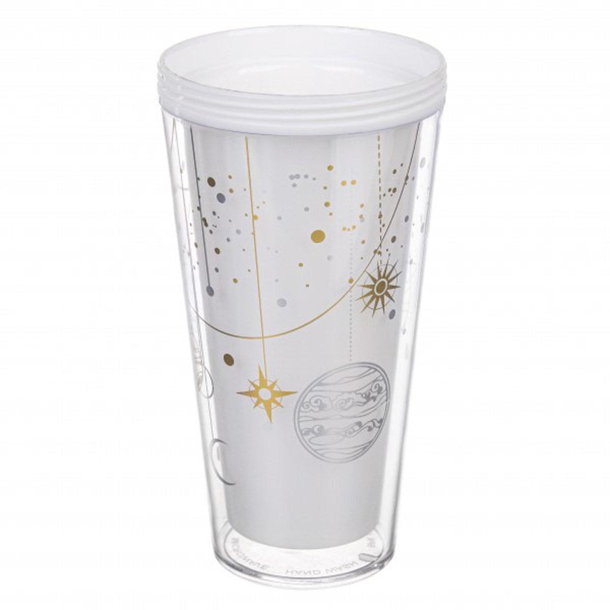 Тамблер-стакан акриловый Космонавт с трубочкой 380 мл White (69-1035) - фото 3 Тамблер-стакан акриловый Космонавт с трубочкой 380 мл White (69-1035) - фото 3