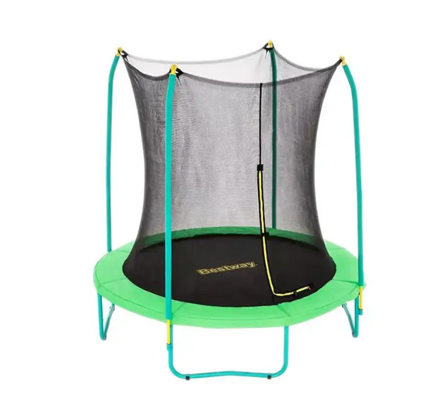 Батут круглый BestWay 59102 244х220 см Зеленый (59102 BW)