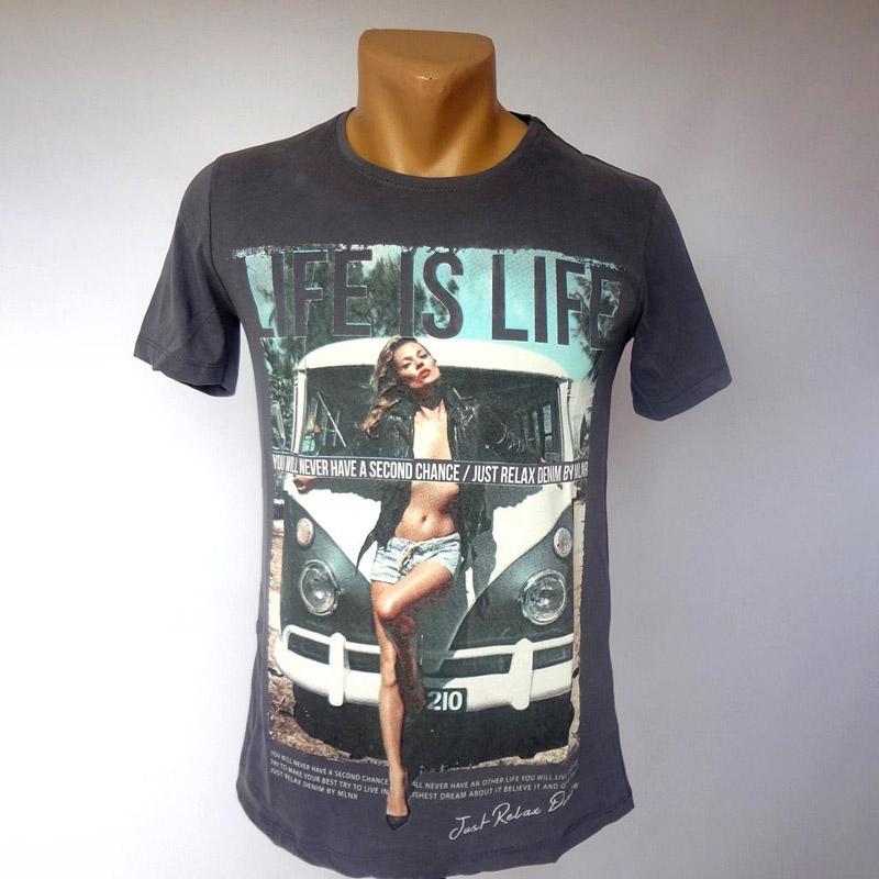 Футболка Just Relax XL Серый (1561)