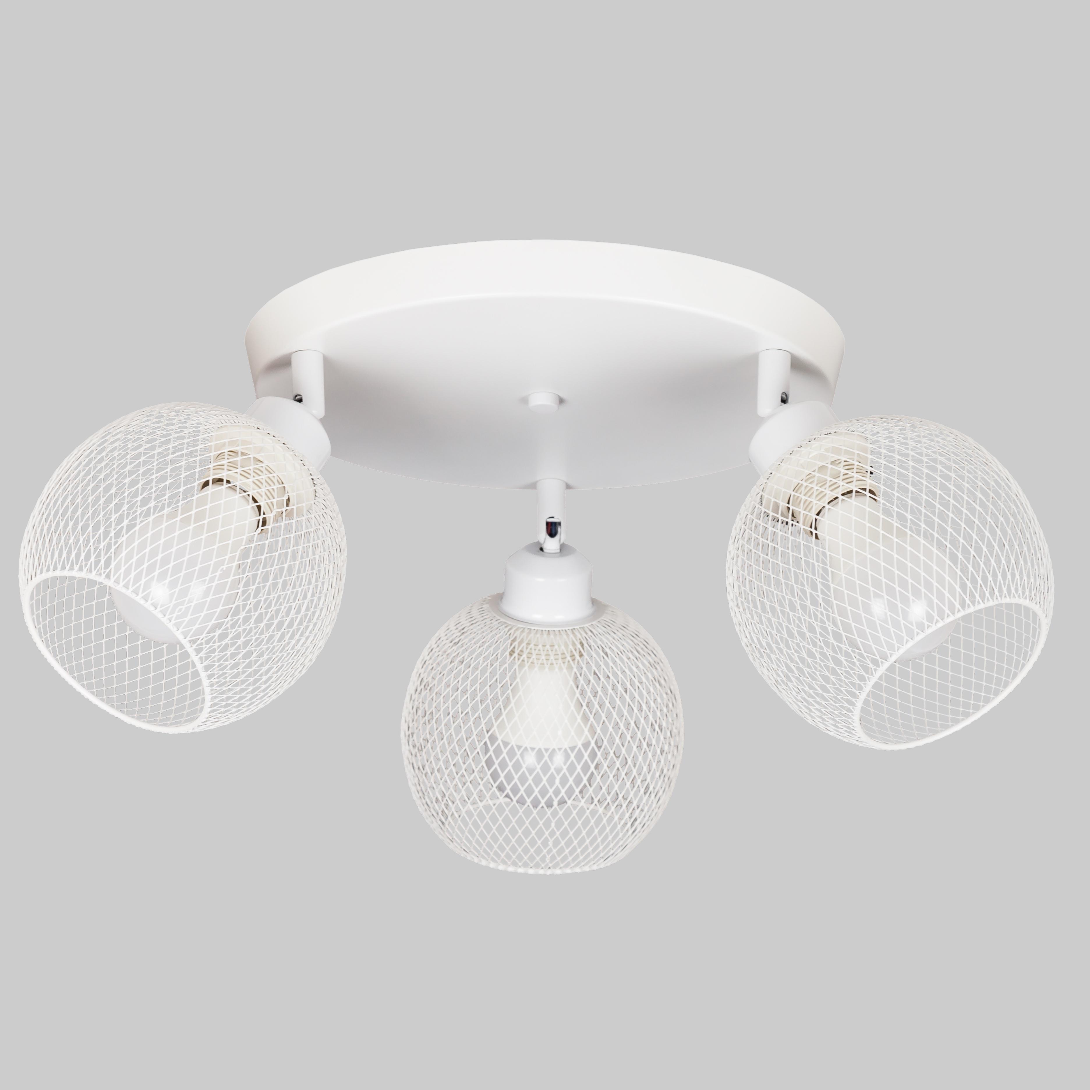 Люстра потолочная на 3 плафона Industrial Light Белый (907-X011F2-3 WH 300)