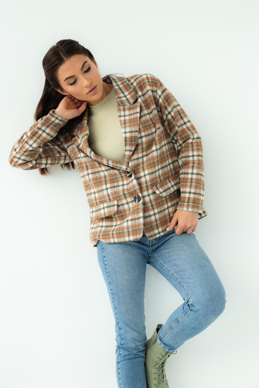 Жакет жіночий To More.e M Коричневий (9528352) - фото 6 Жакет жіночий To More.e M Коричневий (9528352) - фото 6