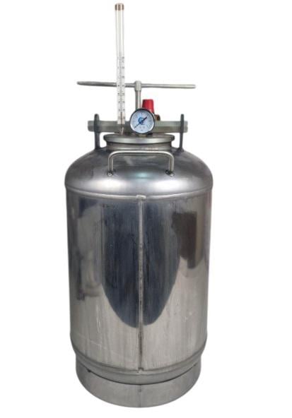 Автоклав СовеК винтовой газовый ЛАН 26 л нержавеющая сталь 16 банок/0,5 л (Ав-16НВ)
