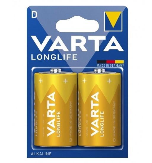 Батарейка Varta Longlife D/LR20 1,5-1,55V 2 шт. (26938286)