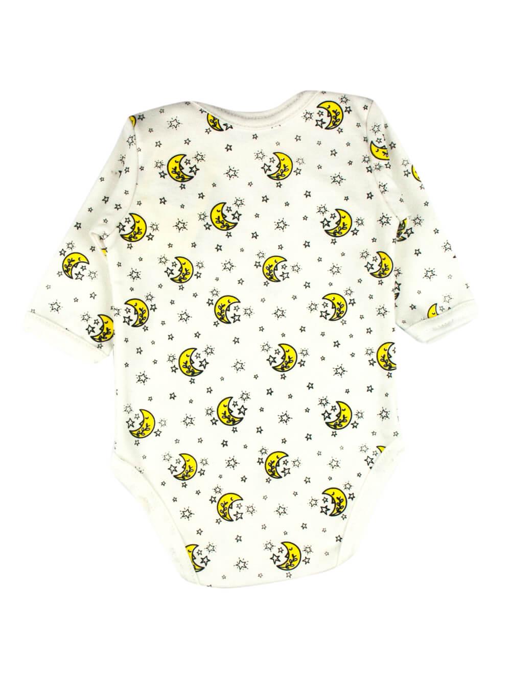 Боди детский Месяц 74 см Бежевый (1201011-74) - фото 2 Боди детский Месяц 74 см Бежевый (1201011-74) - фото 2