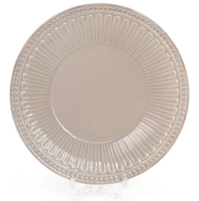 Набор обеденных тарелок Stone Flower Ø 20 см 4 шт. Бежевый (BD-545-301)