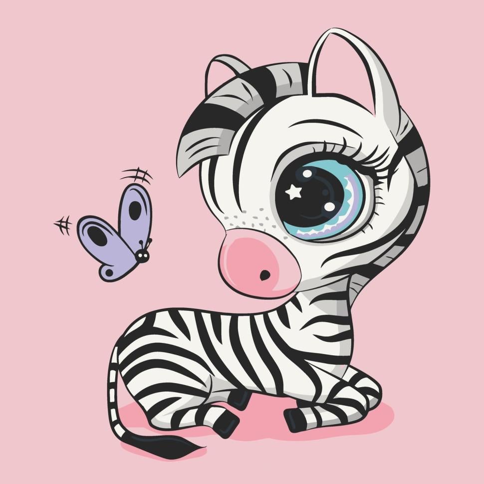 Картина по номерам ART CRAFT Зебра 30x30 см (15085-AC)