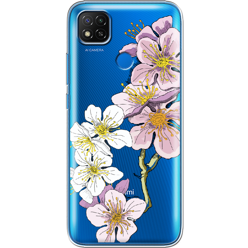 Чохол Boxface Xiaomi Redmi 9C Cherry Blossom Прозорий силікон (40879-cc4-40879)