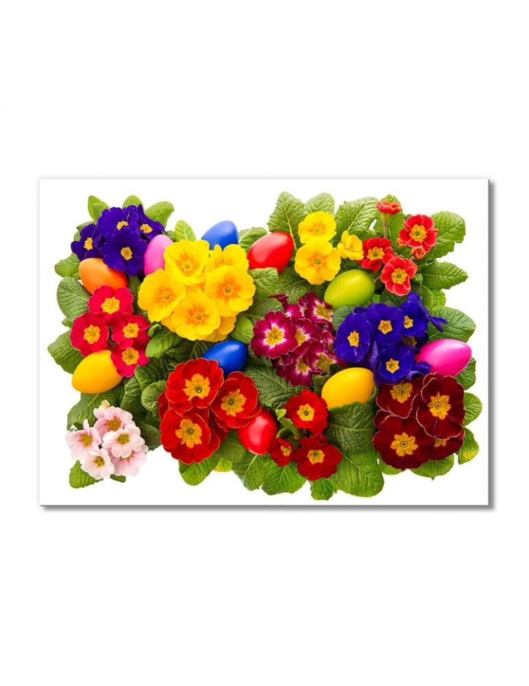 Картина модульная Радужные фиалки 1 модуль 60x90 см