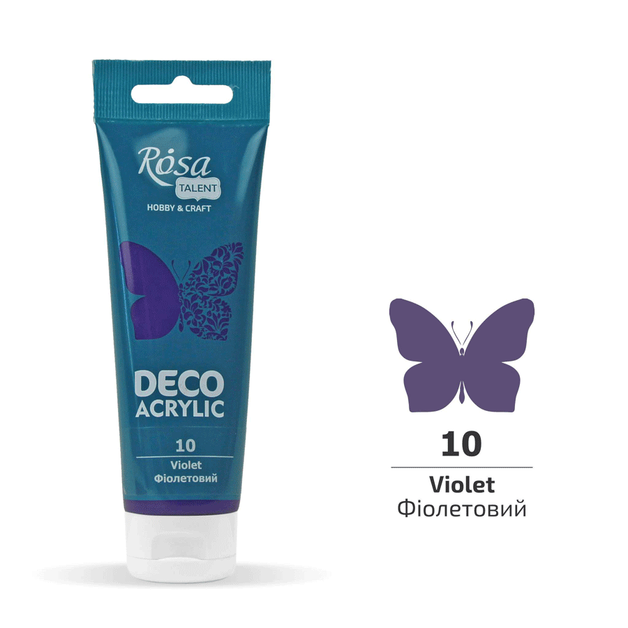 Акриловая краска ROSA Talent 322210 4 шт. 75 мл Фиолетовый матовый/10 (4823098512516) - фото 1 Акриловая краска ROSA Talent 322210 4 шт. 75 мл Фиолетовый матовый/10 (4823098512516) - фото 1