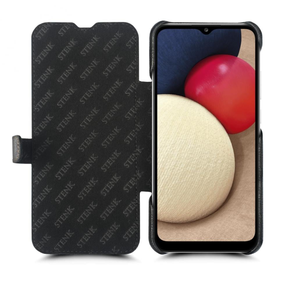 Чехол книжка Stenk Premium для Samsung Galaxy A02s Черный (68557)