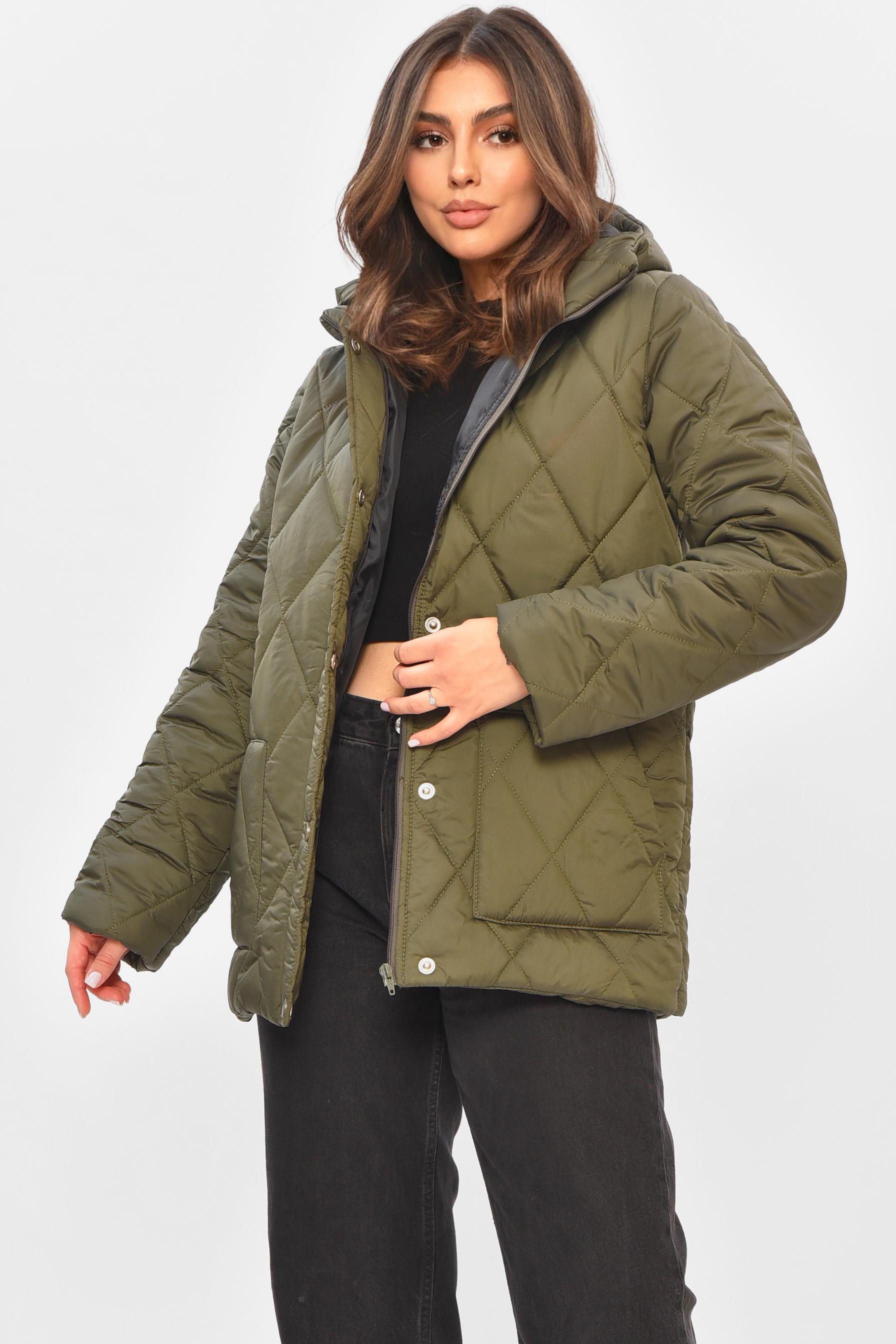 Куртка женская демисезонная S-M Хаки (205111)