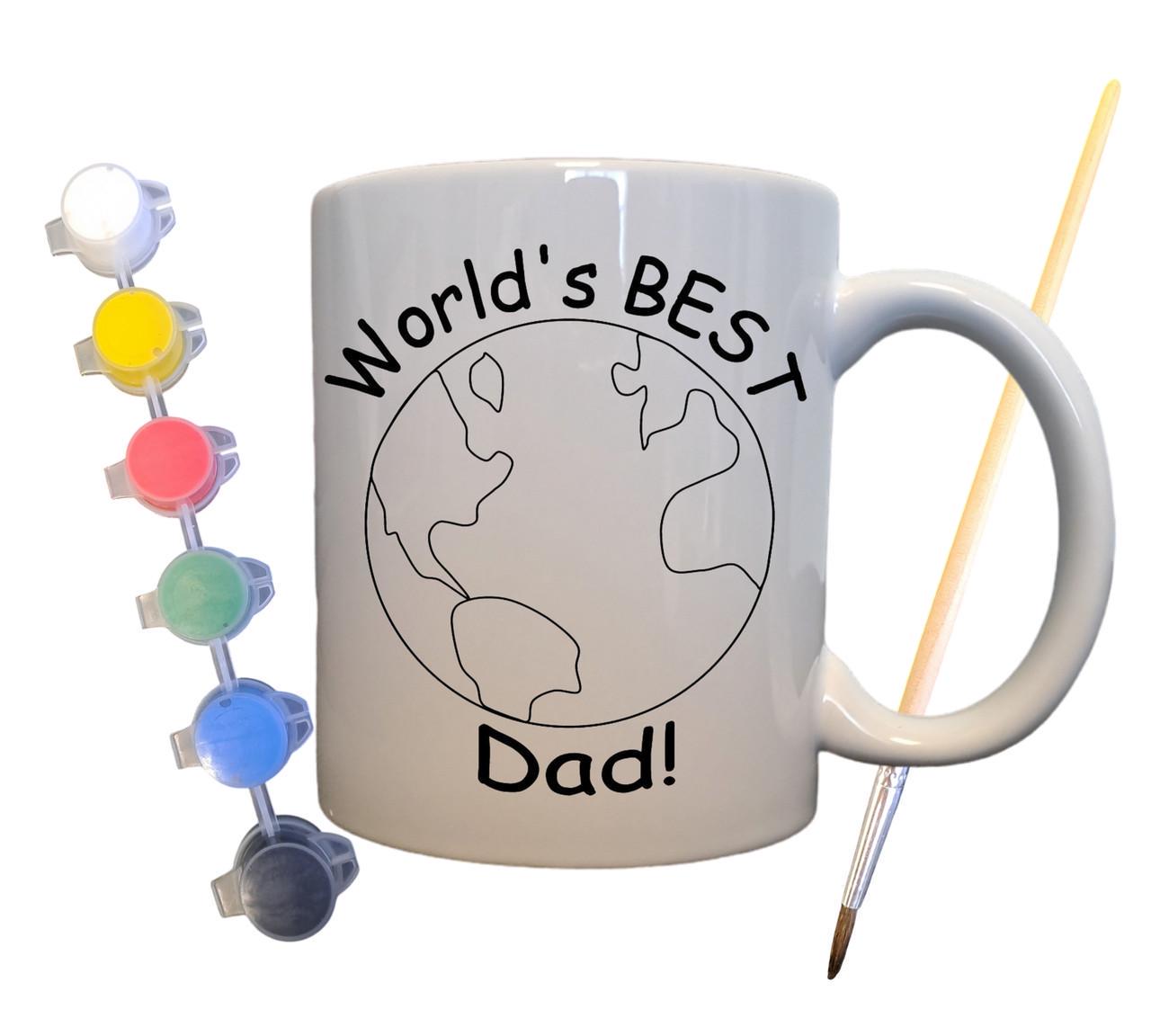 Набор для творчества кружка раскраска Мой папа мой герой 330 мл Белый (КР0066) - фото 2