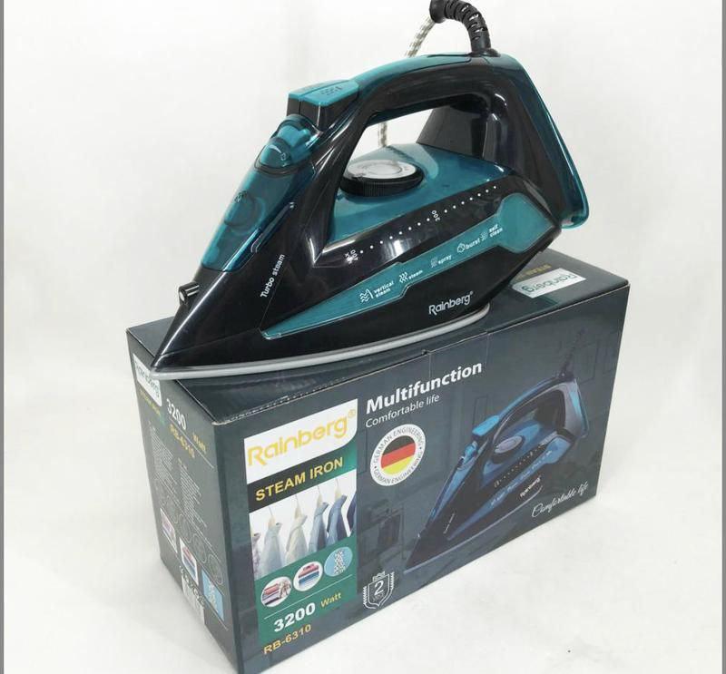 Утюг Rainberg с керамической подошвой 3200 W (RB-6310) - фото 9 Утюг Rainberg с керамической подошвой 3200 W (RB-6310) - фото 9