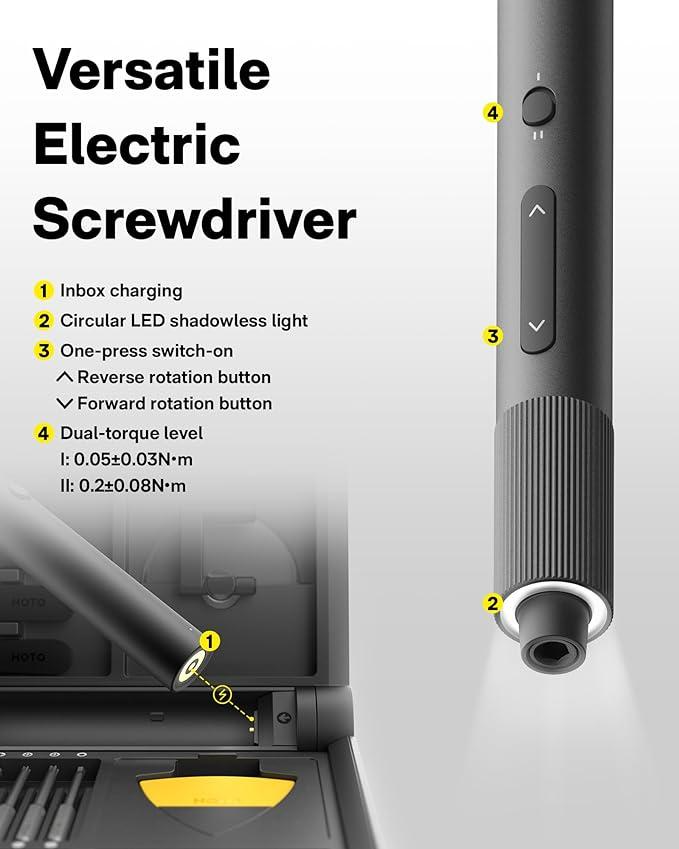 Набор инструментов для ремонта техники HOTO Precision Screwdriver Kit Pro QWLSD012 (000908) - фото 3 Набор инструментов для ремонта техники HOTO Precision Screwdriver Kit Pro QWLSD012 (000908) - фото 3