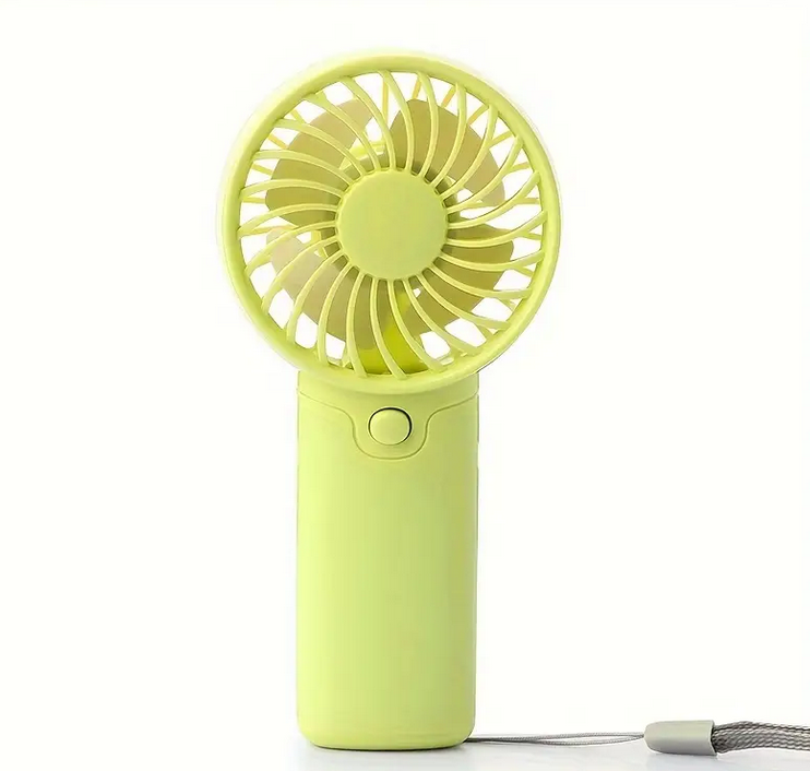 Вентилятор ручний від 2 батарей ААА Салатовий (WF17G)